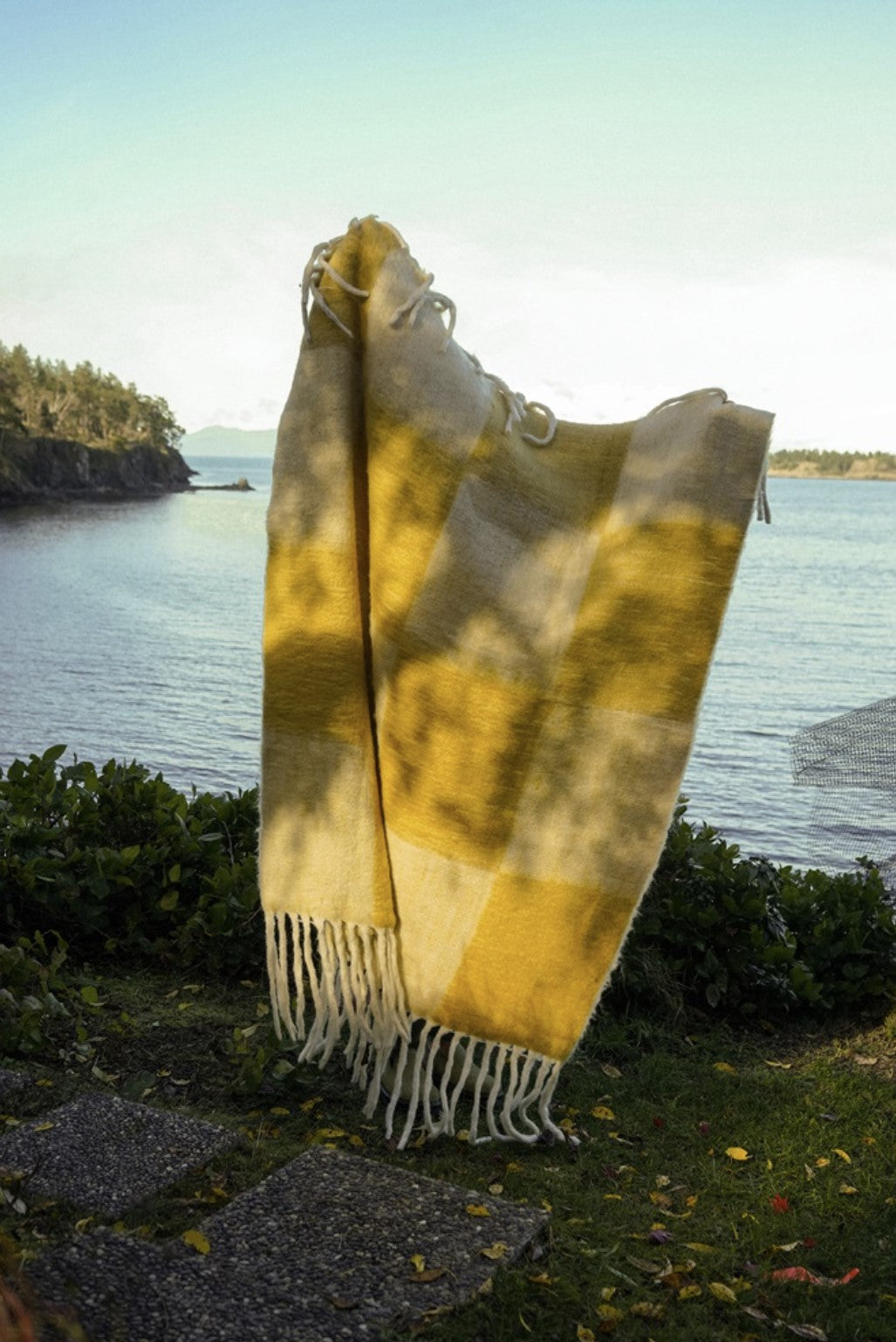 Checkerboard Throw, Ochre
